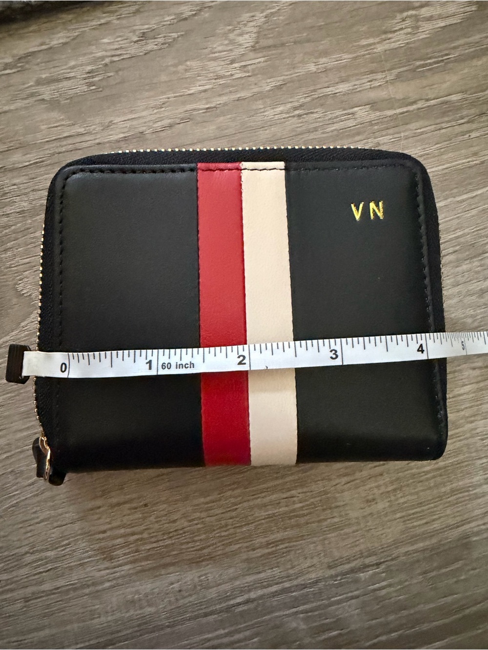 Clare V Wallet ** Initials Stamped On **